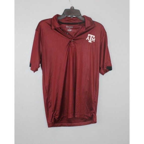 Texas A&M Aggies Champion Shirt Mens S Red Polo Sporty Embroidered Fan Sporty - Picture 1 of 9